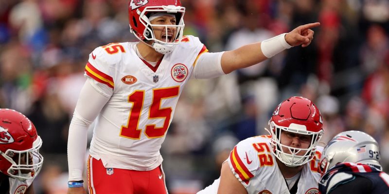 Die Chiefs wischen Pats ab, aber Mahomes und WRs scheinen nicht synchron zu sein