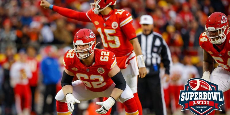 Joe Thuney, OL der Kansas City Chiefs, musste für den Super Bowl LVIII pausieren