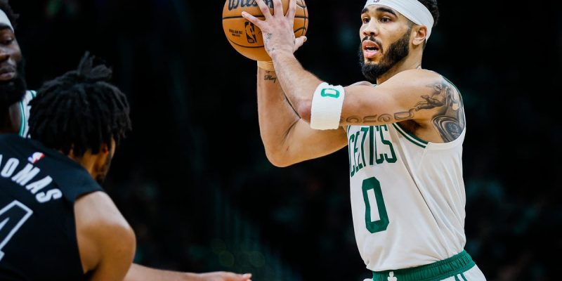 Jayson Tatum hatte Mühe, sich im MVP-Mosaik hervorzuheben