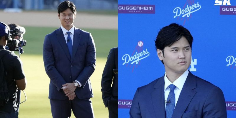 Shohei Ohtani trägt zum ersten Mal seit seinem 700.000.000-Dollar-Wechsel ein Trikot der Los Angeles Dodgers