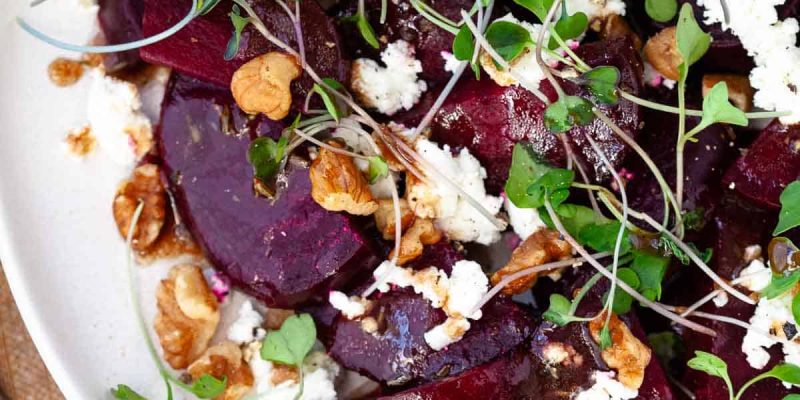 Salat mit Rote Bete und Feta