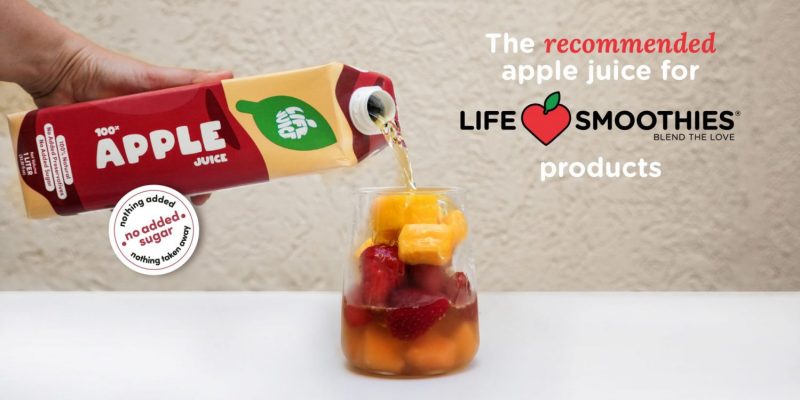 Life Juice – Der empfohlene Apfelsaft für die vorportionierten gefrorenen Smoothie-Produkte von Life Smoothies