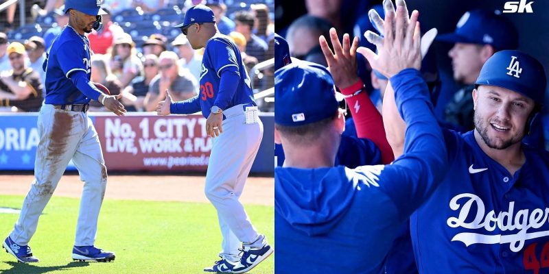 "Tod, Steuern, Dodgers besitzen San Diego" – Die Fans von Los Angeles sind fröhlich, als das Team die Padres im ersten Spiel des Spring Training mit 14:1 besiegt