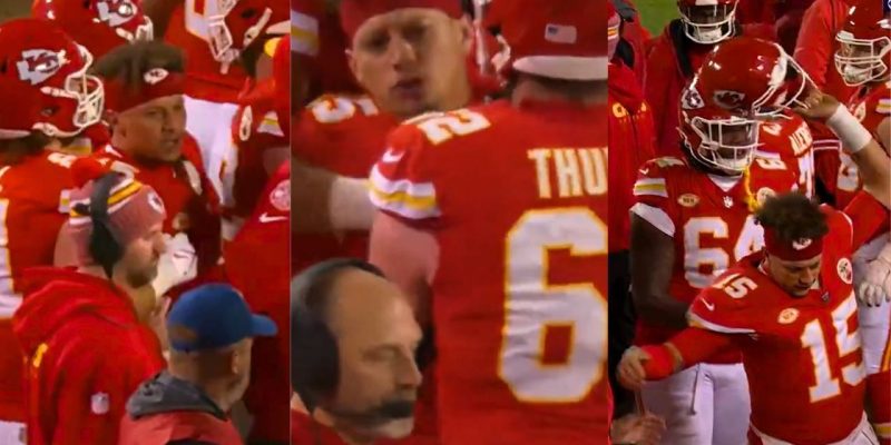 Patrick Mahomes verärgert NFL-Schiedsrichter wegen Abseitsbehauptung, als die Chiefs den Bills mit 20:17 unterliegen