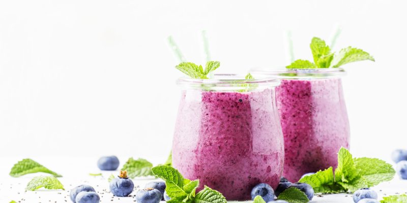 Hafer-Heidelbeeren-Smoothie