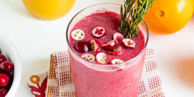 Orangen-Cranberry-Smoothie – perfekt süß und würzig